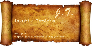 Jakubik Terézia névjegykártya